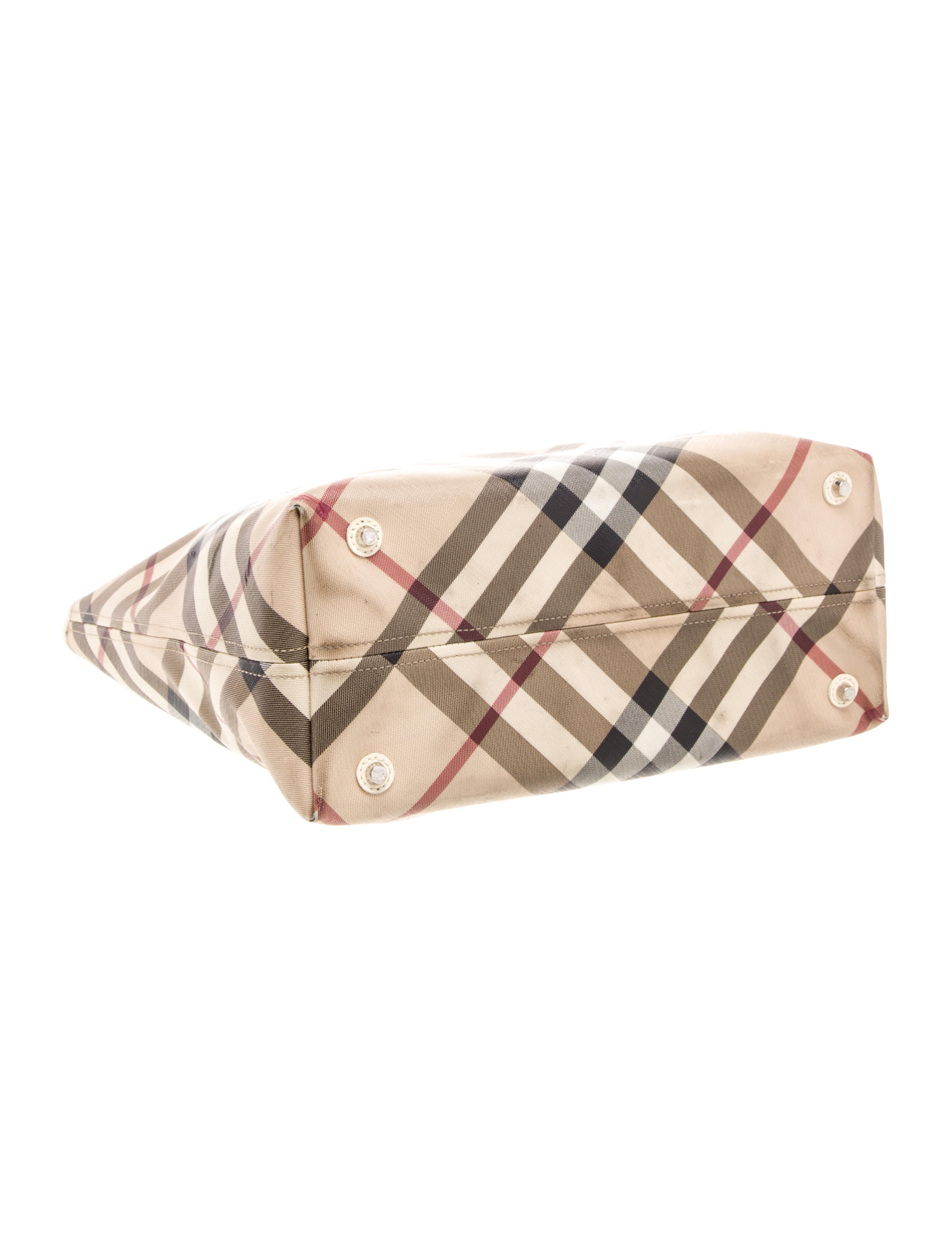 Burberry Super Nova Check Top Handle Bag